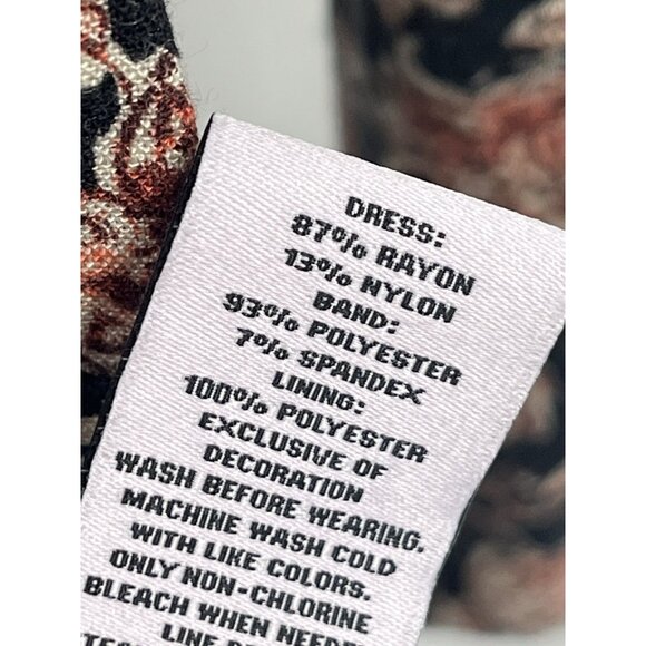 So Black Floral Velvet 90s Inspired Grunge Whimsigoth Long Sleeve Dress Sz M - Picture 5 of 6